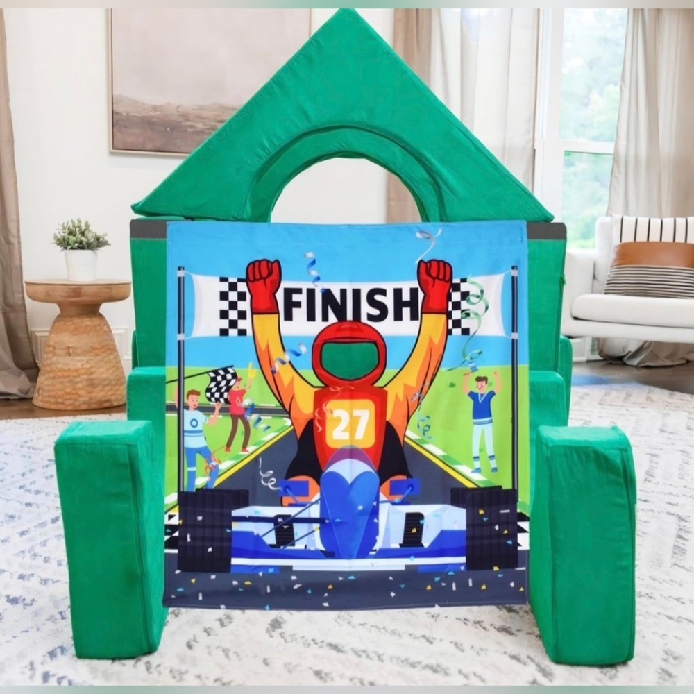NEW Play Panel for Toddler Couch Sofa Racing Race Car Theme